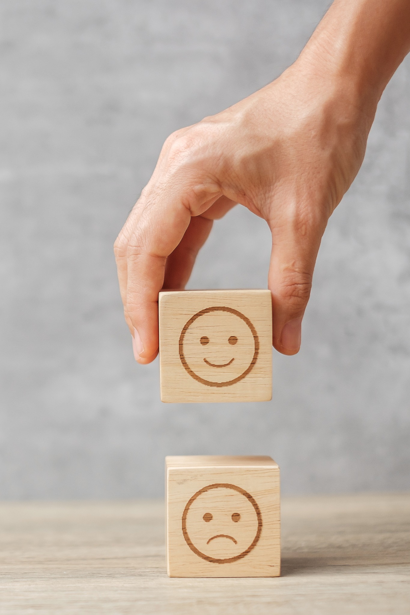Gesundheitstag mit Feedback-Symbolen